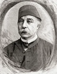 Nubar Pascha, 1890 (Holzstich)